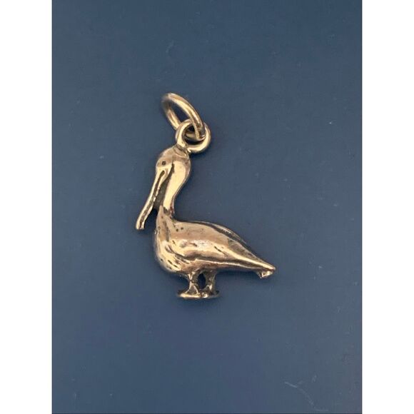 Pelican Sterling Silver Jewelry Charm #birds #beach #water - Picture 2 of 3